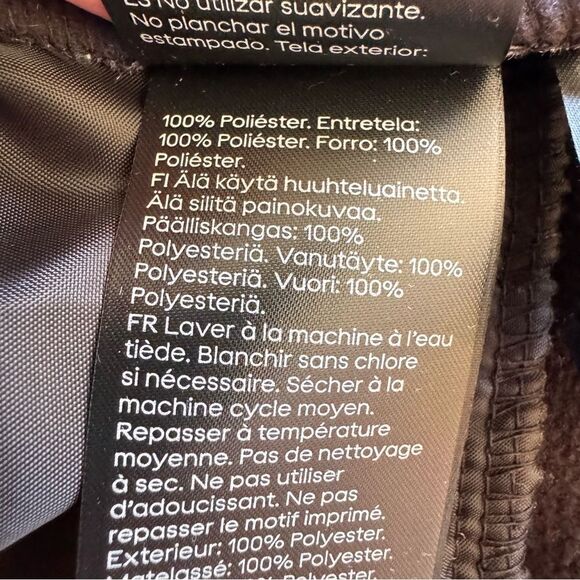 H&M black Hooded Athletic Boys Jacket SZ M #2481 - Picture 12 of 14